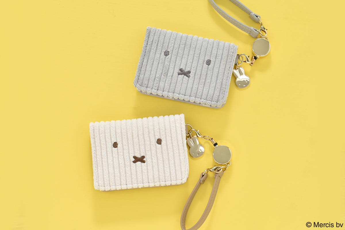 感謝価格　nina レア生地　コーデュロイ　10cmファスナーポーチ　人気 ミッフィーコーデュロイシリーズ: ｜Bleu Bleuet（ブルーブルーエ）