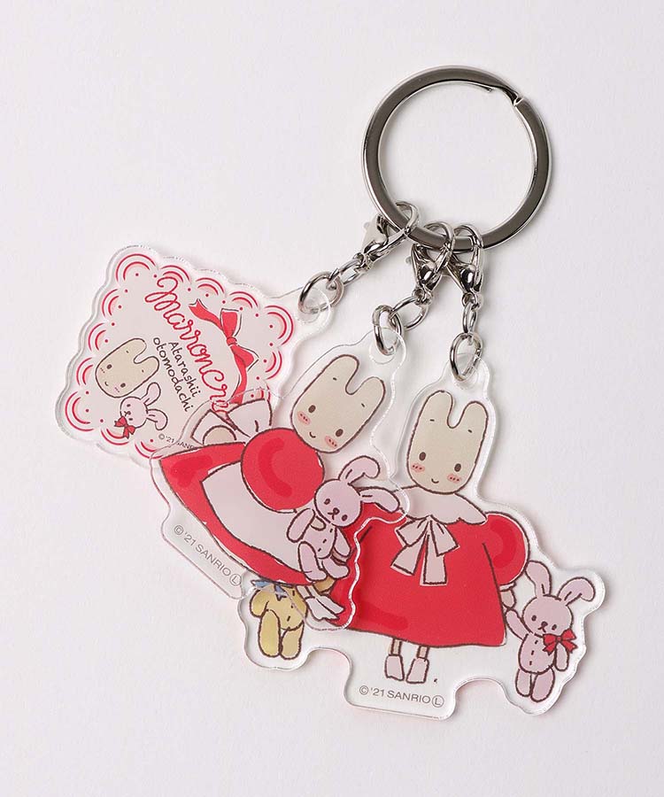 マロンクリーム3連キーチャーム(ピンク): ALL｜Bleu Bleuet（ブルー