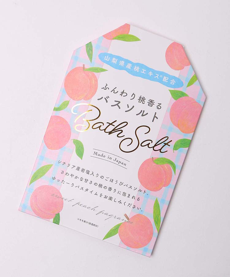 ふんわり桃香る入浴料 バスシュガー All Bleu Bleuet ブルーブルーエ