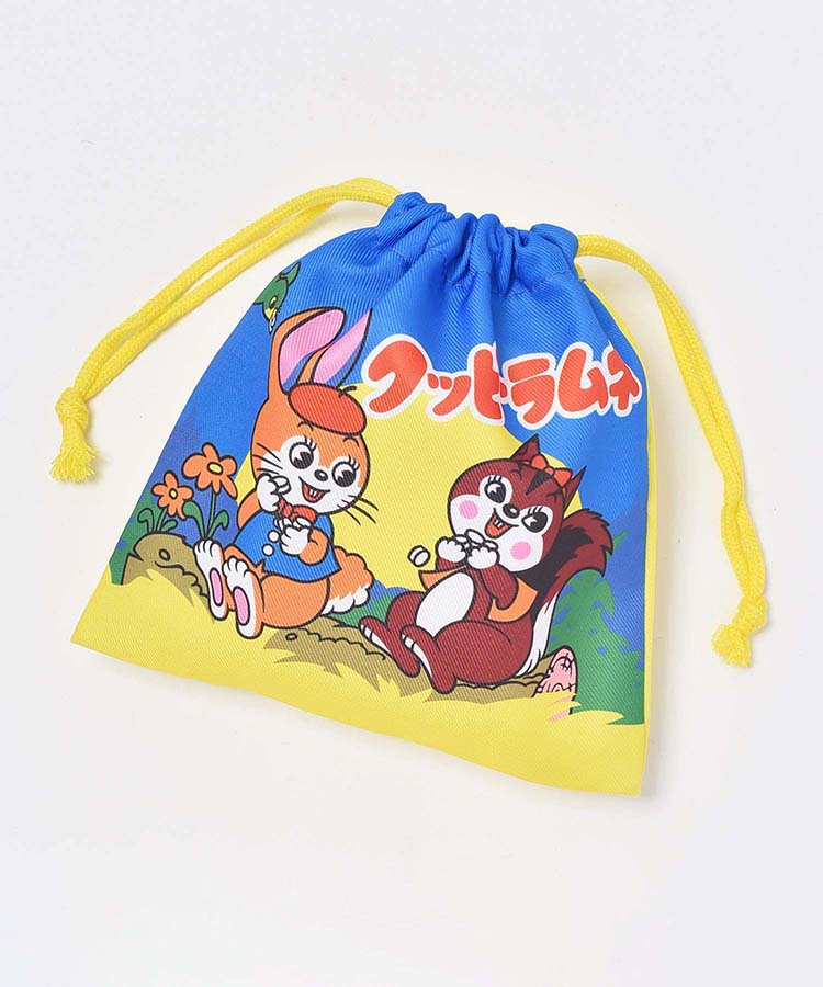 お菓子フラット巾着 クッピーラムネ All Bleu Bleuet ブルーブルーエ