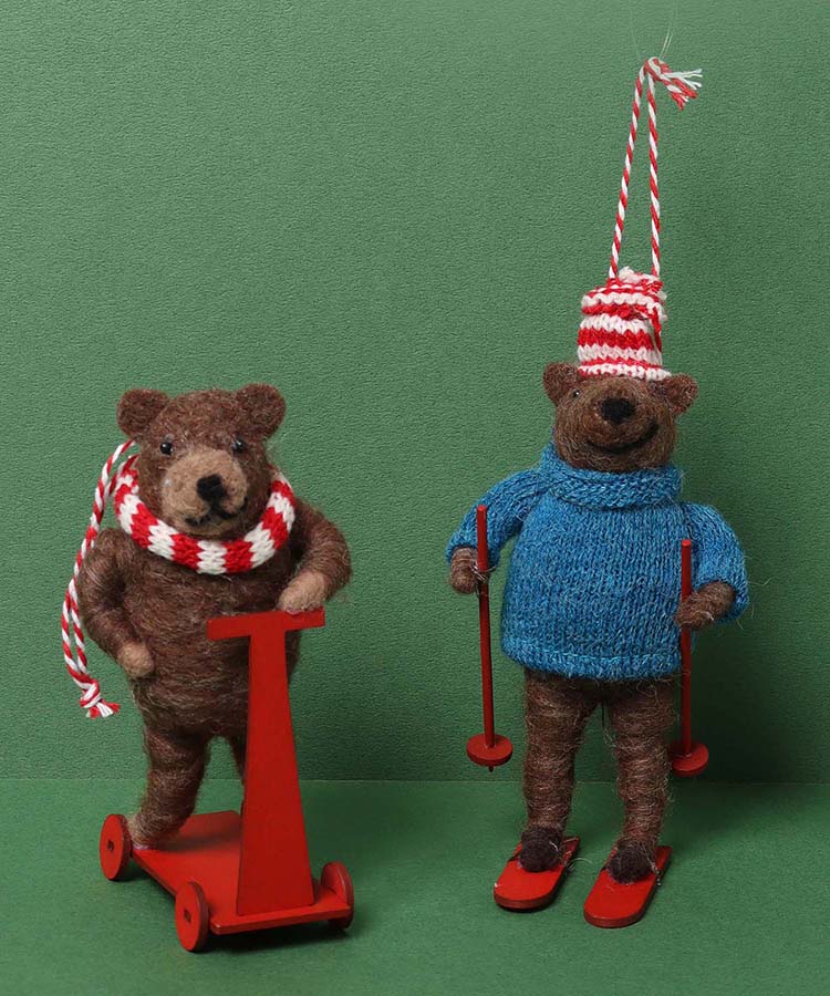 ≪SALE≫フェルトデコレーションベア(キックボード): ALL｜Bleu Bleuet