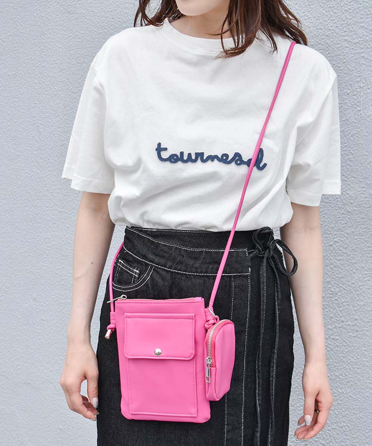 【訳あり品】ショルダーポーチ　pink ポーチ付きミニショルダー | Bleu Bleuet（ブルーブルーエ）公式通販