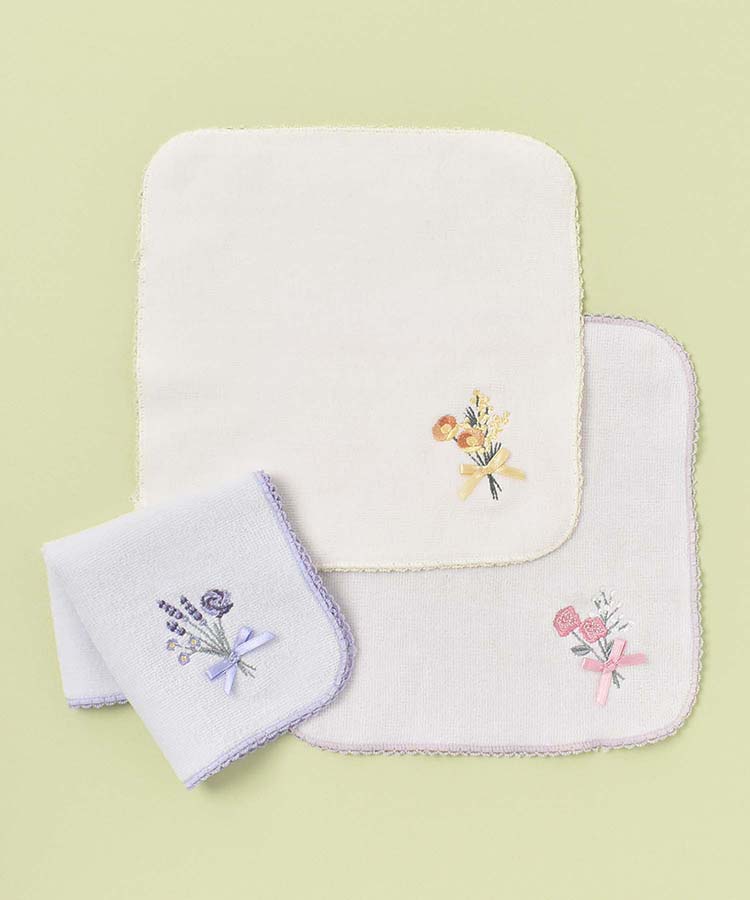 ≪SALE≫ポシェブーケタオルハンカチ(ピンク): ALL｜Bleu Bleuet