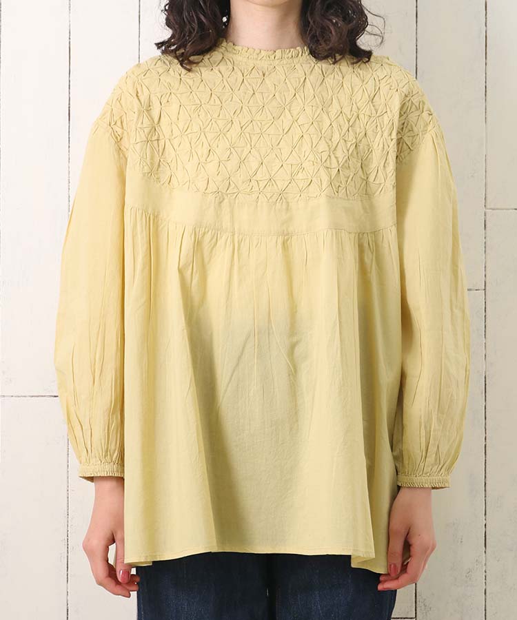 ≪SALE≫スモッキングブラウス(オフホワイト): ALL｜Bleu Bleuet