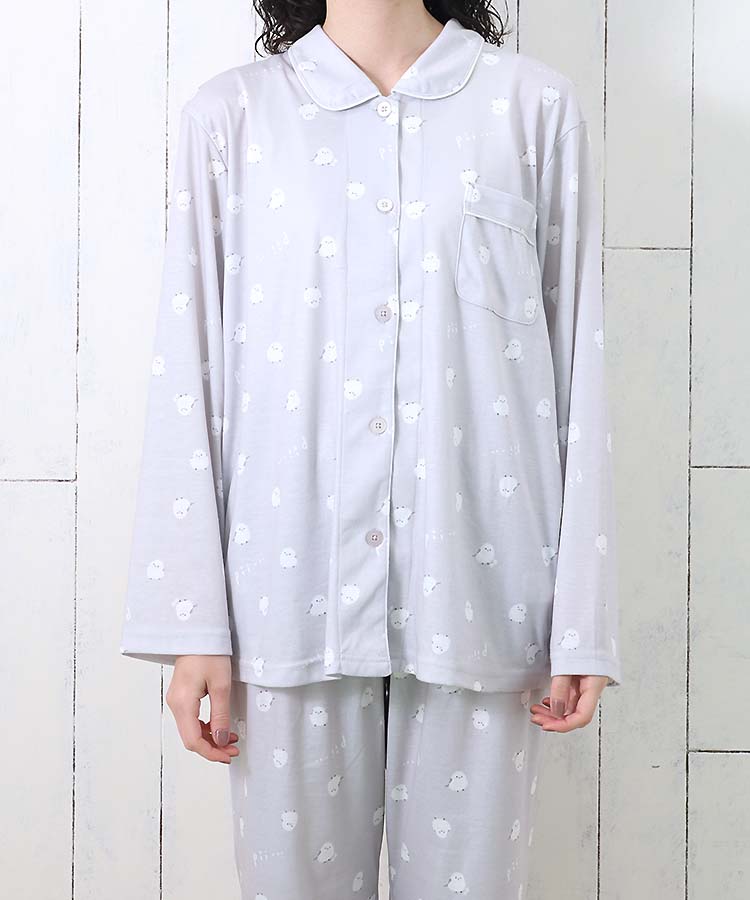 ≪SALE≫モフットルームウェア上下セット(ネコオフホワイト): ALL 