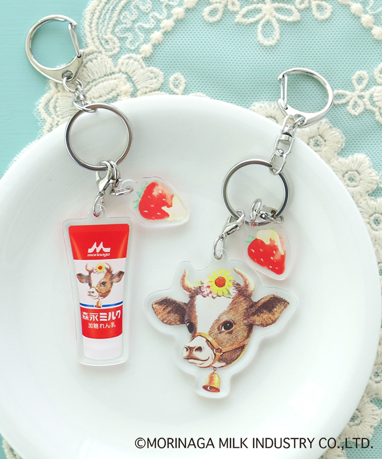 ≪OUTLET≫森永ミルク加糖れん乳アクリルキーホルダー(ミルリン): ALL