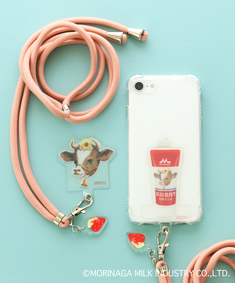 ≪SALE≫森永ミルク加糖れん乳スマホショルダーストラップ(ミルリン