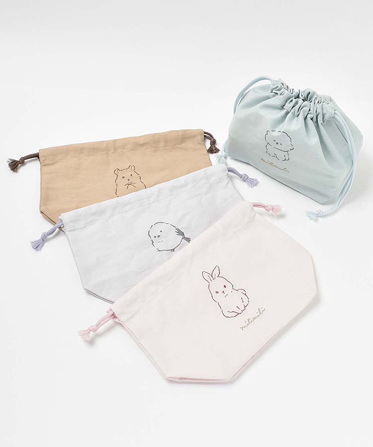 ≪OUTLET≫ミリミリランチ巾着(ウサギ): ALL｜Bleu Bleuet（ブルー  