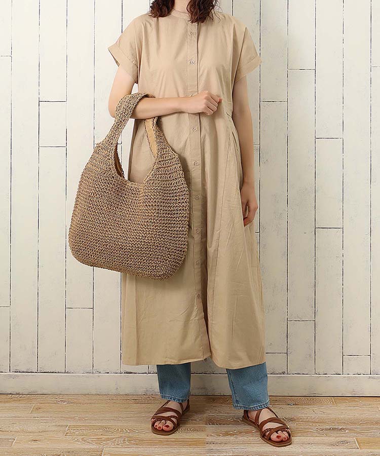 TOKUKO 1erVol ドット 切り替え ワンピース ブルー NA46 【公式通販】