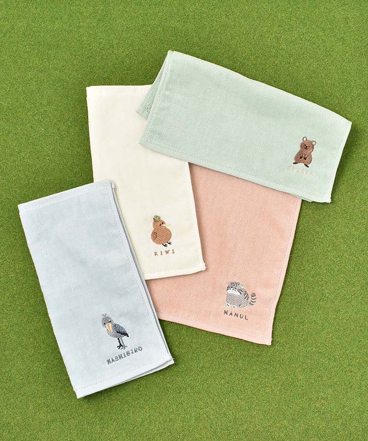 レアアニマルミニタオル 雑貨 タオル ミニタオル 動物 アニマル 小物