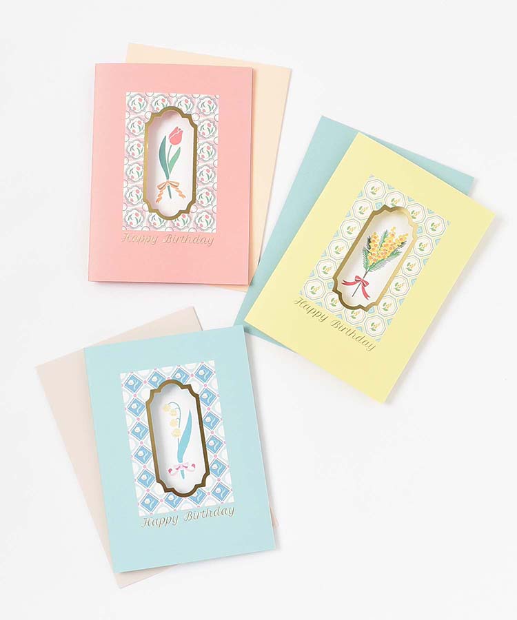 ≪SALE≫フロルチューズバースデーカード(ミモザ): ALL｜Bleu Bleuet