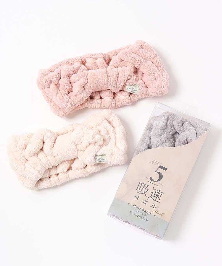 ≪OUTLET≫吸速ヘアバンド(アイボリー): ALL｜Bleu Bleuet（ブルー