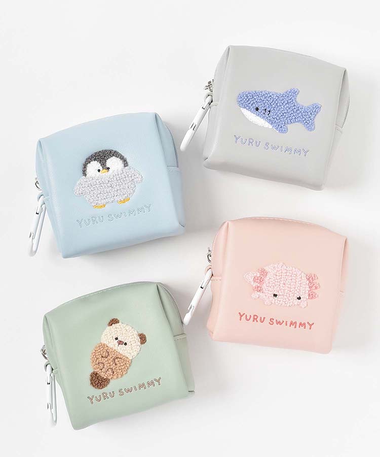 ブルーべリエちゃん2点セット　ぬいぐるみチャーム、もこもこミニポーチ べリエちゃん ぬいぐるみチャーム・もこもこミニポーチ