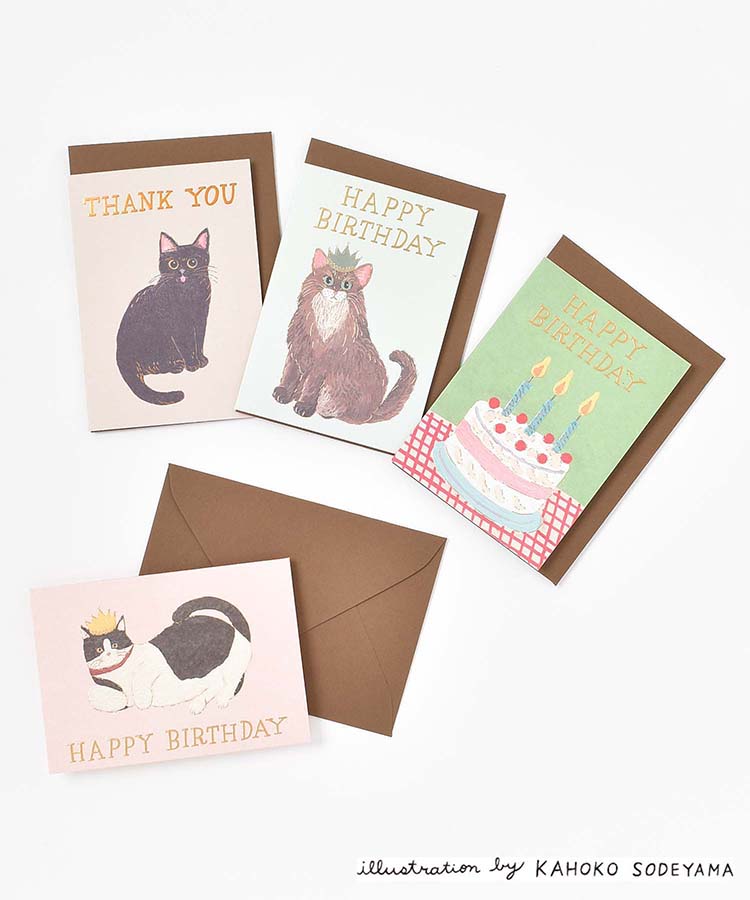 そで山かほ子ミニカード(ケーキ): ALL｜Bleu Bleuet（ブルーブルーエ）