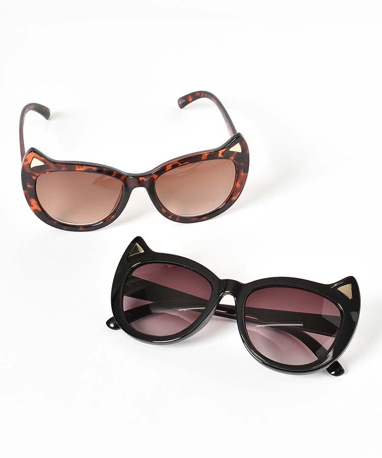 ネコフレームサングラス サングラス ファッション雑貨 紫外線対策 UV