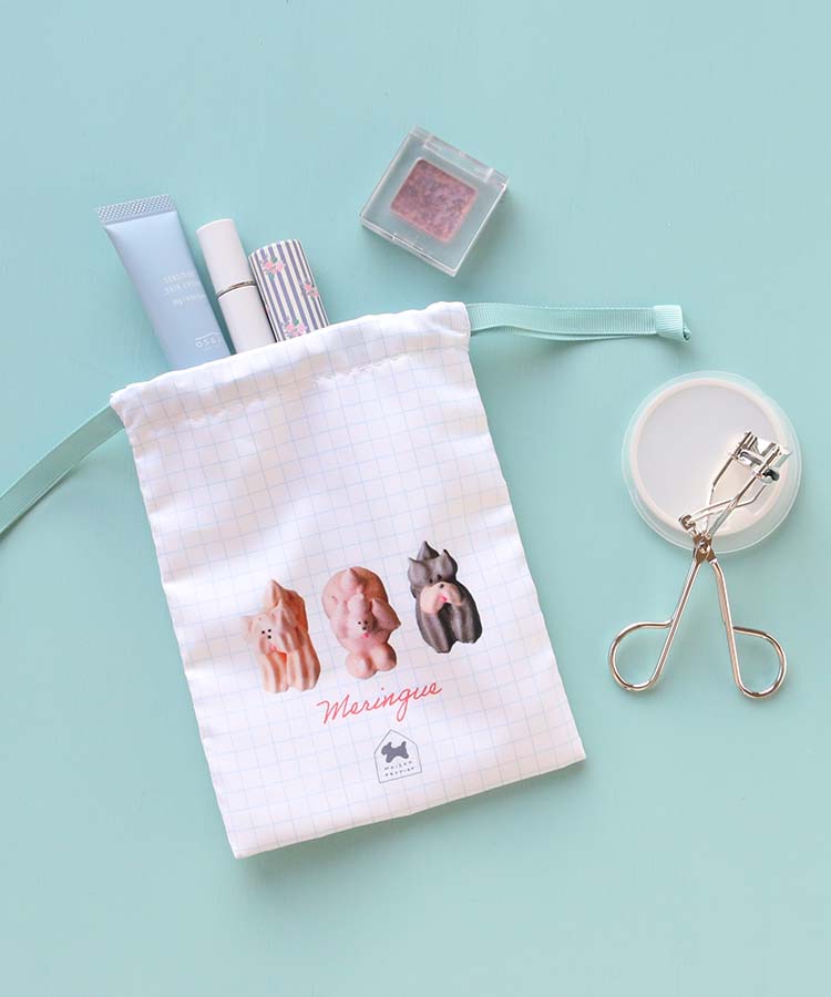 midorimushi☆様確認用いちご白/レモンイエロー巾着袋