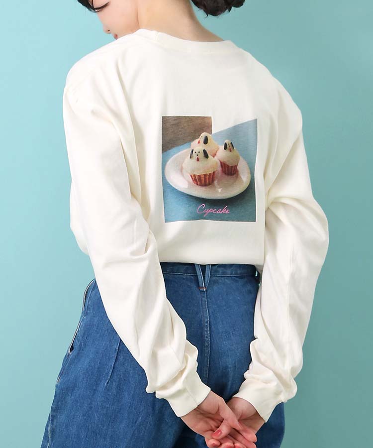 メゾンテリアロングスリーブTシャツ(カップケーキ): ALL｜Bleu Bleuet 