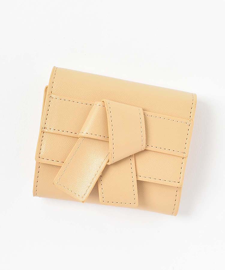 ほぼ未使用】ffroi Butter Yellow 三つ折り財布 韓国ブランド ≪OUTLET