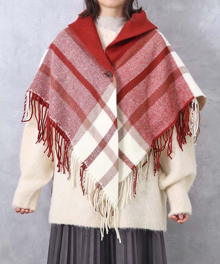 ギャザーポンチョ ポンチョ ストール 巻物 ファッション雑貨