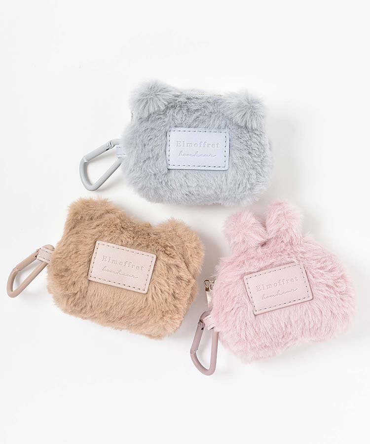 エルモフレミニポーチ エルモフレ Elmoffret 猫 うさぎ くま ポーチ