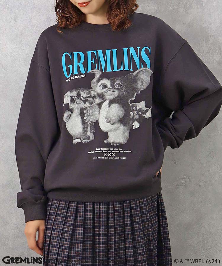 グレムリンモノクロフォトプリントトレーナー グレムリン Gremlins