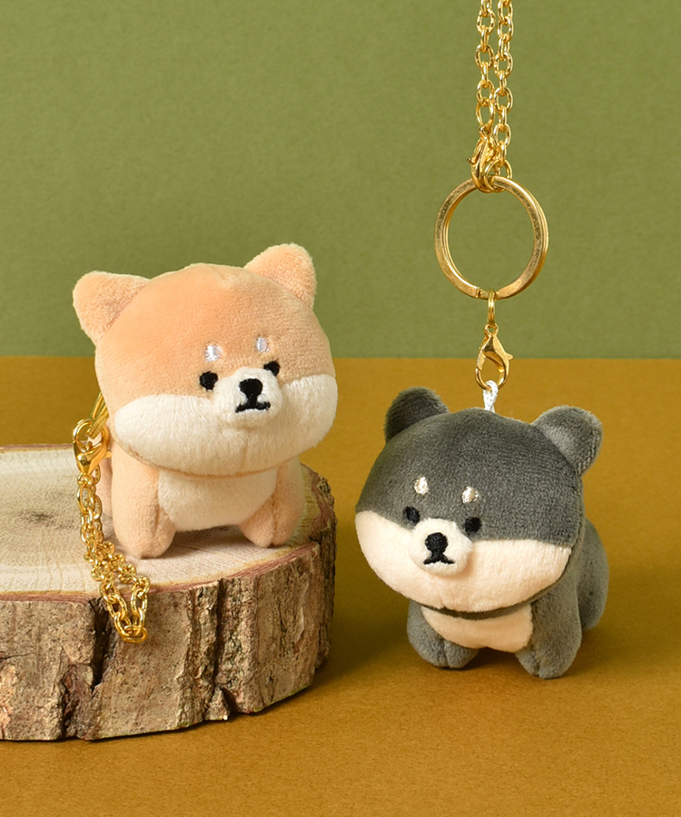 モフモフレンズしばキーチャーム キーチャーム キーホルダー 黒しば 茶