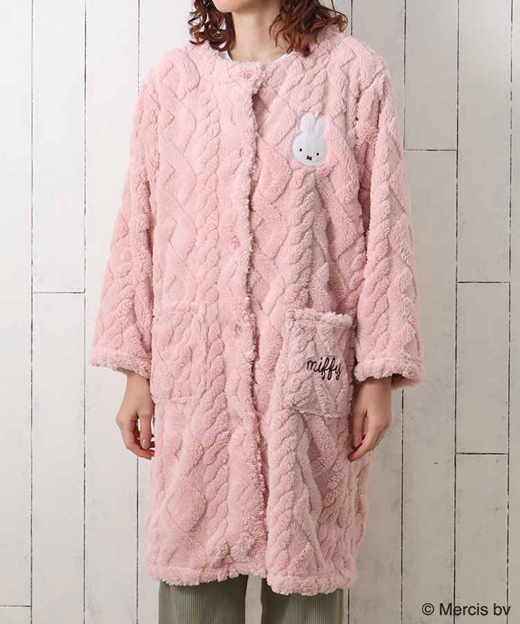 ミッフィーロープ編みガウン ガウン 部屋着 パジャマ ルームウェア
