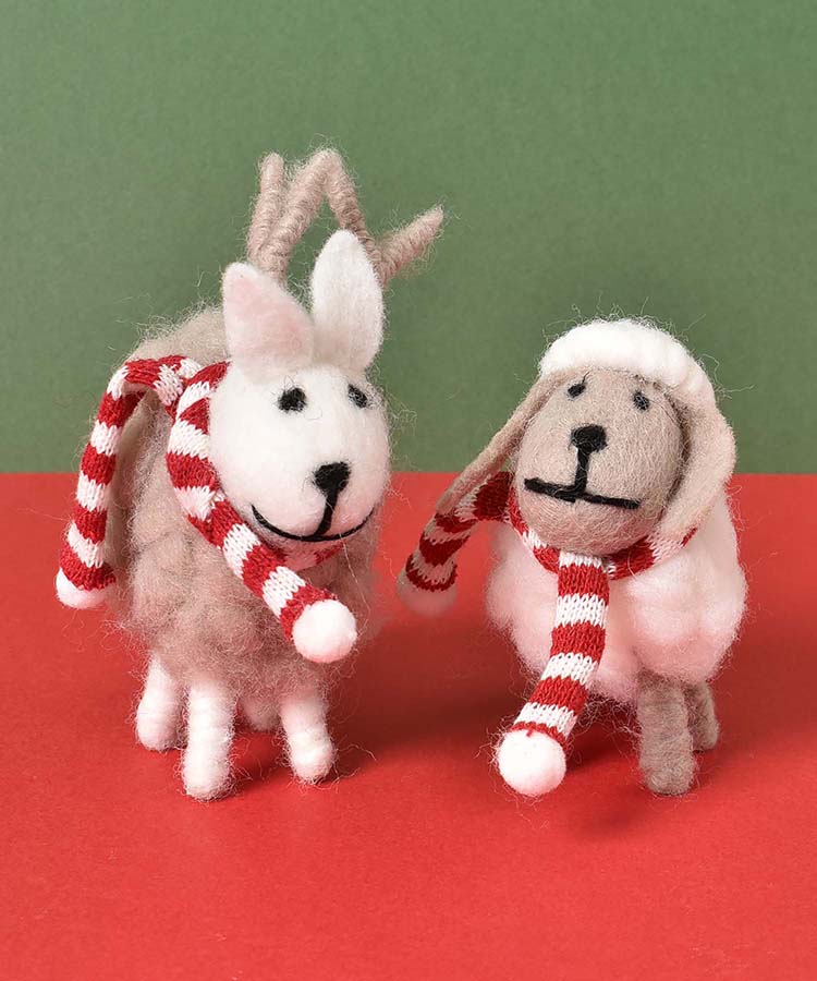 モコモコの双子仔羊 ぬいぐるみ 海外作家様 ハンドメイド ロリィタ