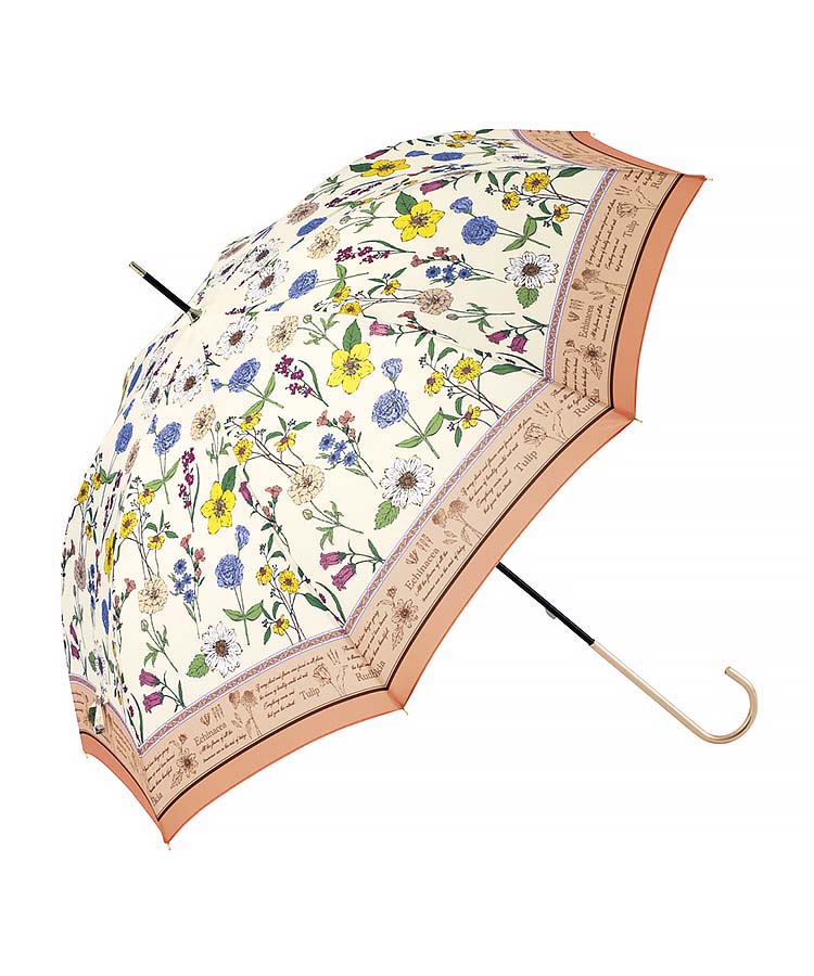 スカーフプリント雨長傘 ブルー ピンク 傘 雑貨 雑貨屋 雨傘 長傘 かさ