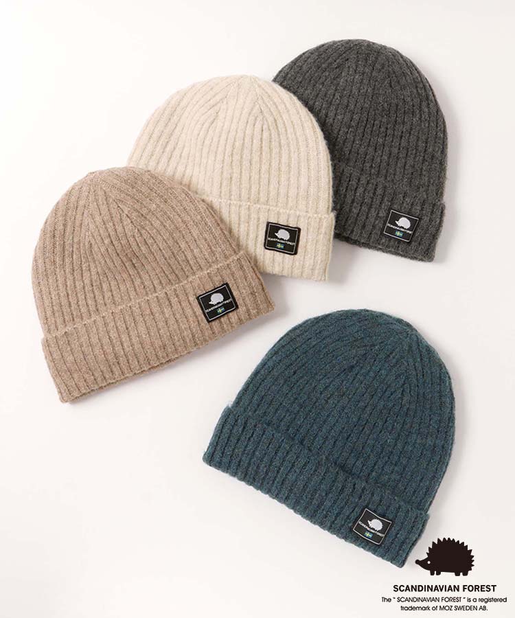 スカンジナビアンフォレスト裏ボア付きニット帽 スカンジナビアン