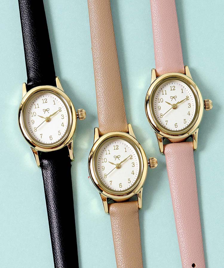 le petaleオーバルケースリボンウォッチ | Bleu Bleuet（ブルー