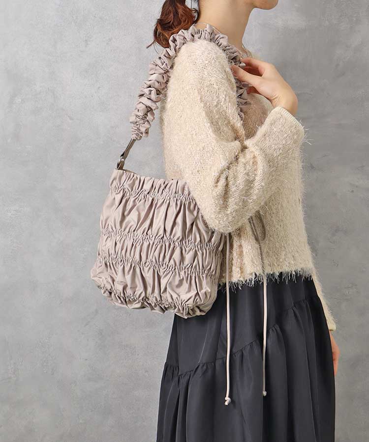 【希少】ATAO タートル　シェル　ショルダーバッグ　ステンドグラス　美品 le petaleシャーリングドロストショルダー le petale バッグ BAG