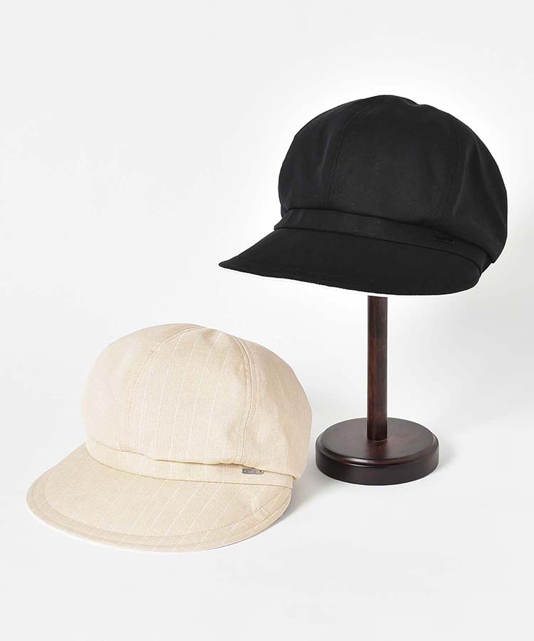 白レフキャスケット 帽子 キャスケット ファッション雑貨