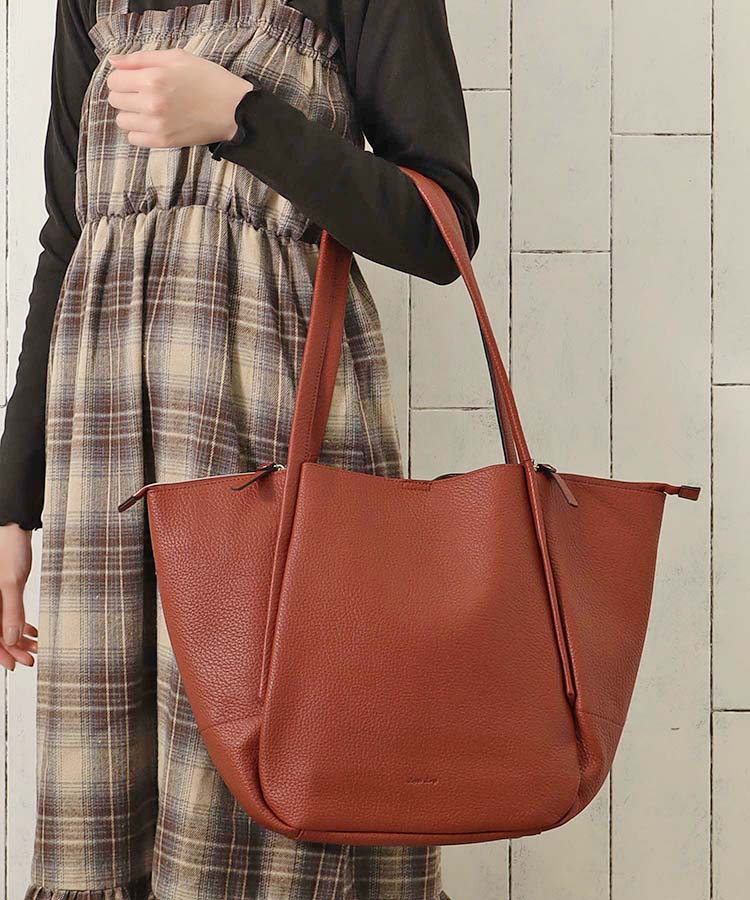 BadBlue ブラウン ドット トートバッグ 軽量合皮リボンミニトート ミニトート バッグ BAG トートバッグ トート