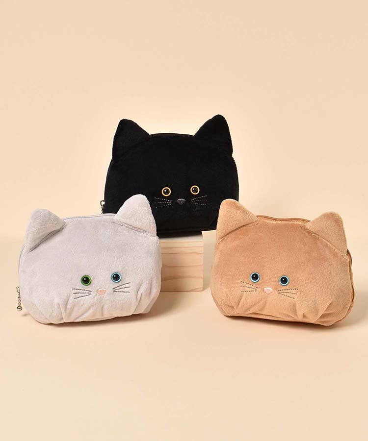 ふんわりキャットポーチ ポーチ 小物入れ ネコ ねこ 猫 cat オリジナル
