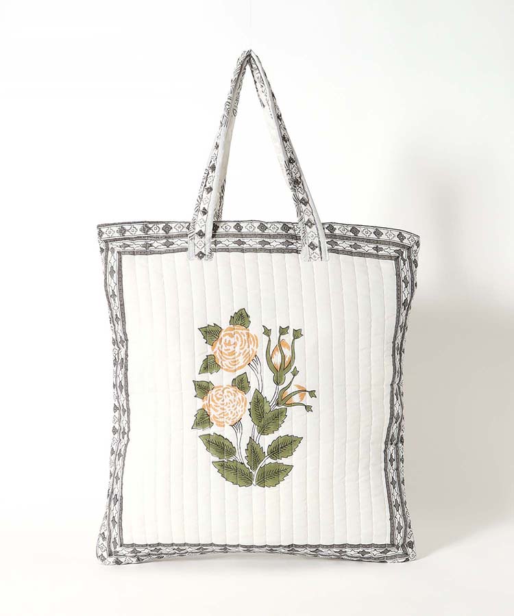 ブロックプリントキルトトート バッグ BAG トートバッグ