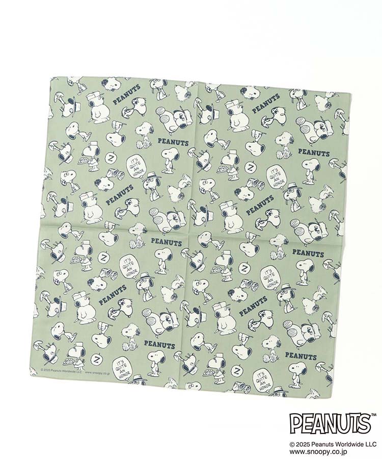 PEANUTSブラザープリントハンカチ ハンカチ バンダナ プレゼント
