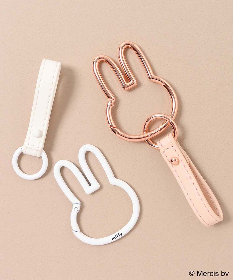 ミッフィー ストラップ miffyカラビナスマートキーホルダー ミッフィー | Bleu Bleuet（ブルー