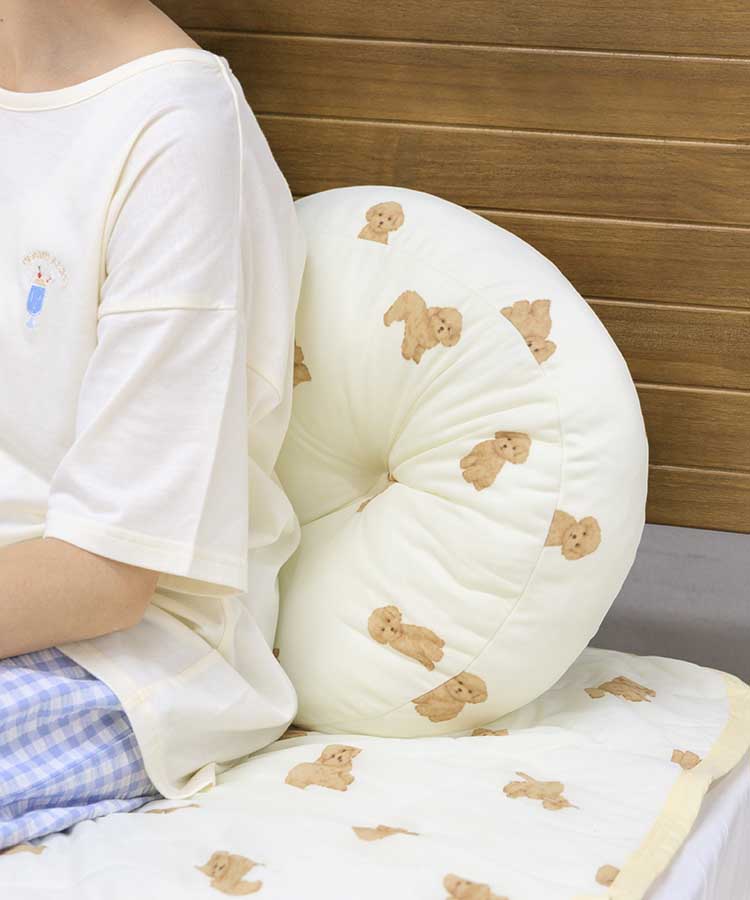フレスコ冷感ラウンドクッション クッション クッションカバー