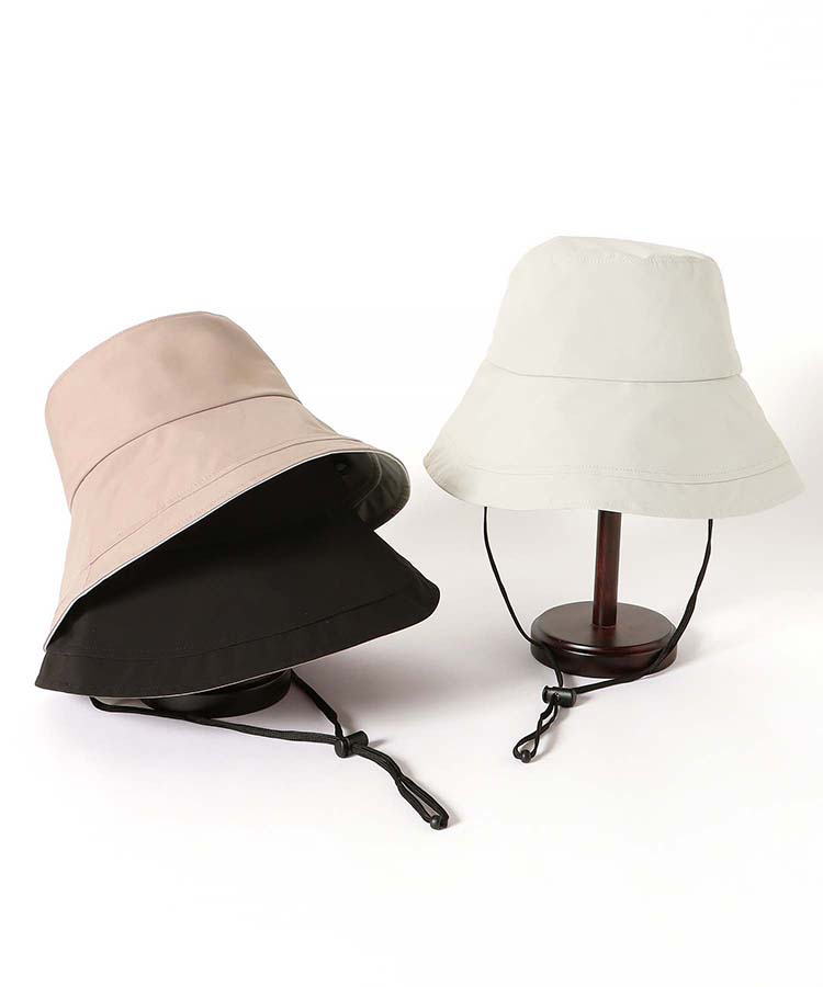 遮熱撥水ロングブリム切替ハット 帽子 ハット 服飾 服飾雑貨 ブルーエ