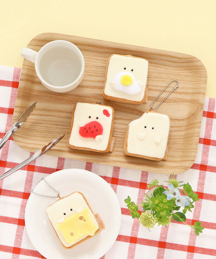 もちっと食ぱんさんミニマスコット ぬいぐるみ 人形 グッズ ブルーエ