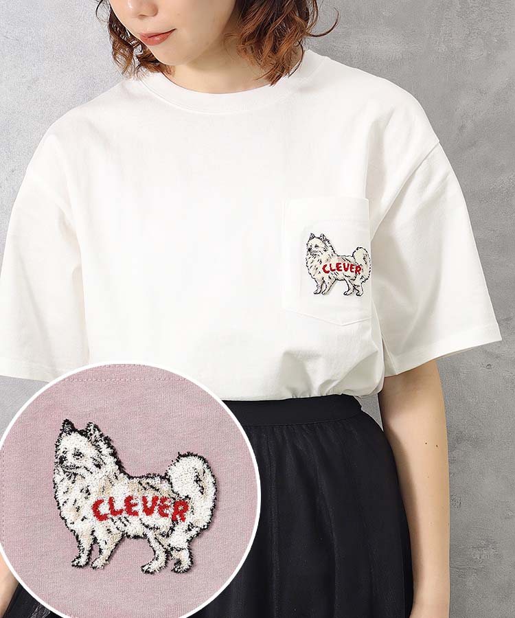 イヌロゴポケットTシャツ Tシャツ 半袖カットソー カットソー 犬 いぬ