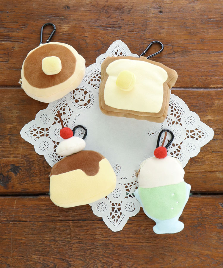 もちもち喫茶カラビナ付きミニポーチ ポーチ 携帯小物 小物入れ