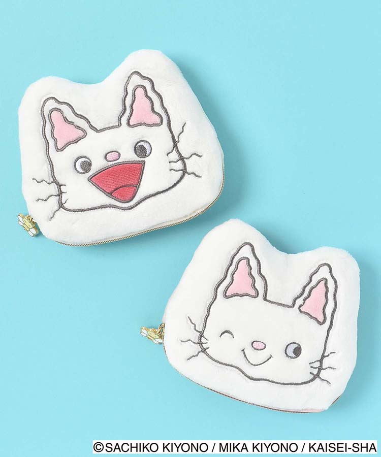 ノンタンダイカットフェイスポーチ ノンタン キャラクター ねこ 猫