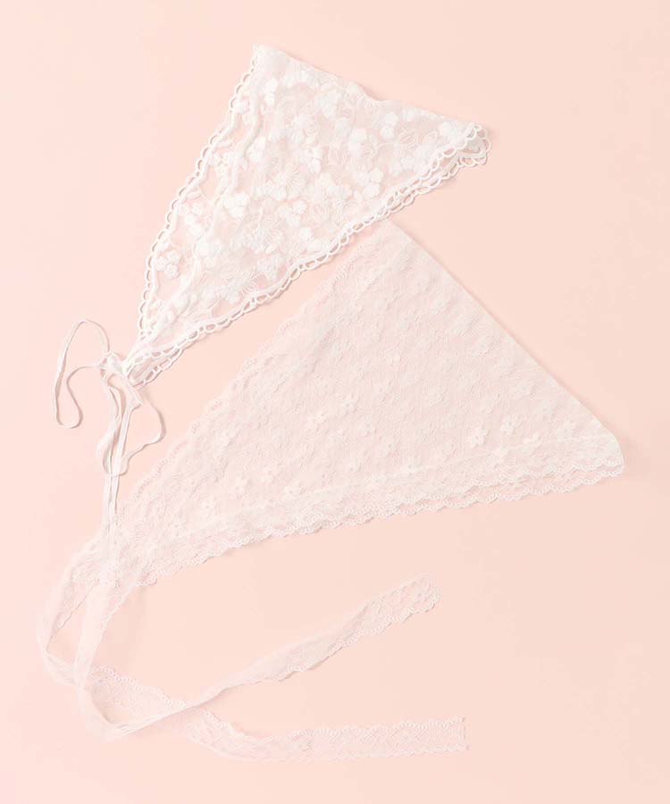 レースバブーシュカ アクセサリー ヘアアクセサリー ヘア小物