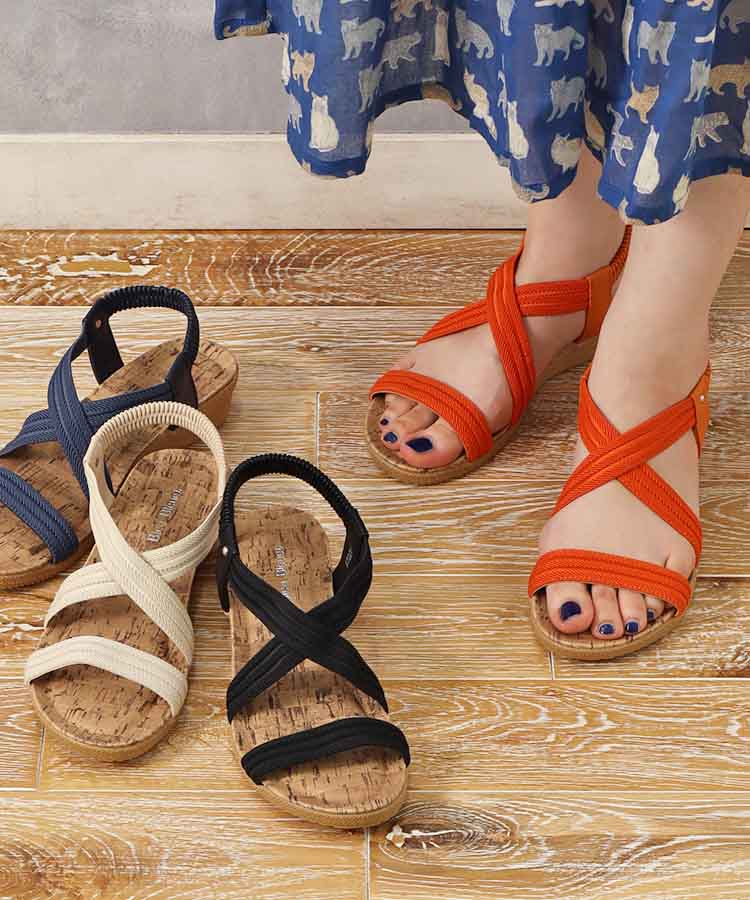 ナチュラルクロスサンダル サンダル 靴 シューズ レディース M 23.5cm