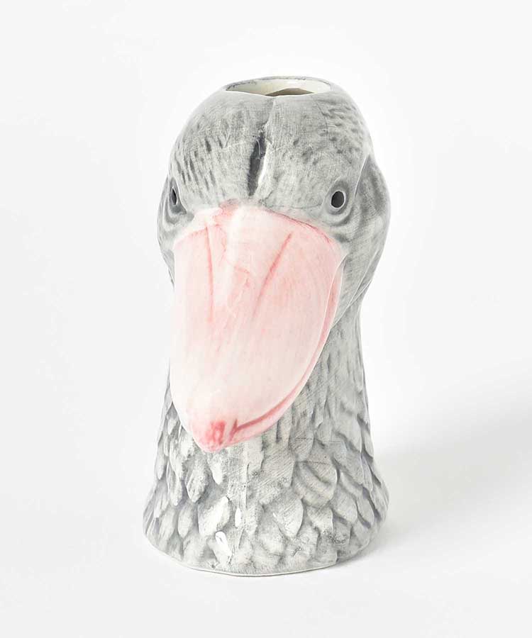 ハシビロコウ 置物 樹脂製 約20cm ハシビロコウ 置物 大きい リアル カエルは付属しておりません - 株式