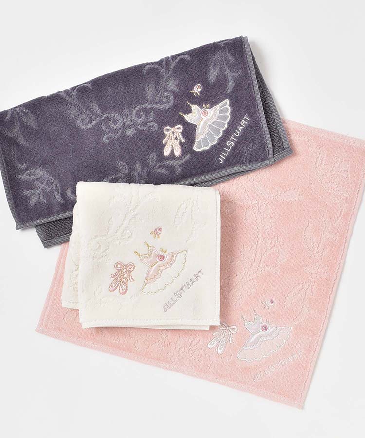 JILL STUARTバレエ刺繍タオルハンカチ | Bleu Bleuet（ブルーブルーエ