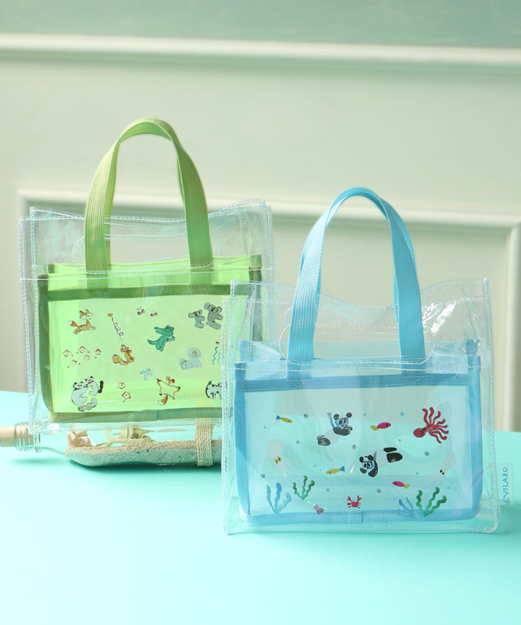 Ｅ♡ CYILABOスパバッグ BAG トートバッグ トート 手提げバッグ ブルーエ