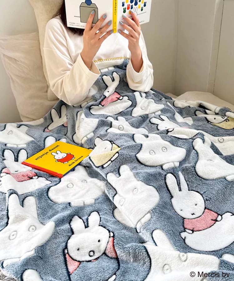 WEB限定】Dick BrunaファニーブランケットL | Bleu Bleuet（ブルー